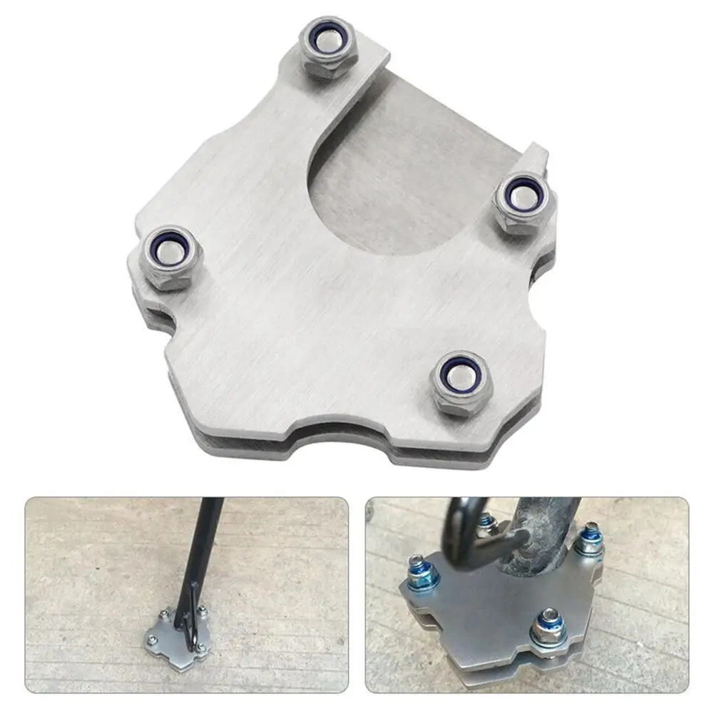 Universal Motorcycle Scooter Kickstand for Bmw Kawasaki Honda Foot Side Stand Enlarger Pad Extension Plate | Автомобили и