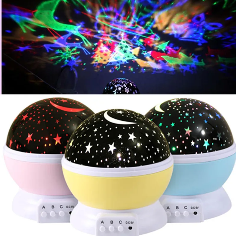 

Party Favors Child Kids Baby Sleep Magic Led USB Lamp Projection Night Rotating Light Projector Spin Starry Sky Star Master