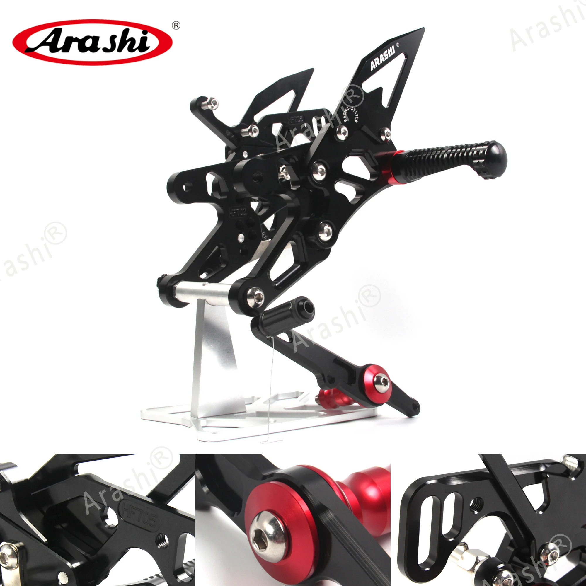 Adjustable CNC Rearsets Footpegs Pedals Footrests For BMW S1000RR 2015-2016 Ti