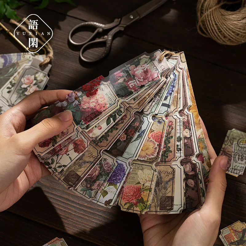 

40 Pcs Garden Flower Rose Mushroom Butterfly Ins Deco Stickers Child Gift Scrapbooking Kawaii Decorative Stationery Stickers