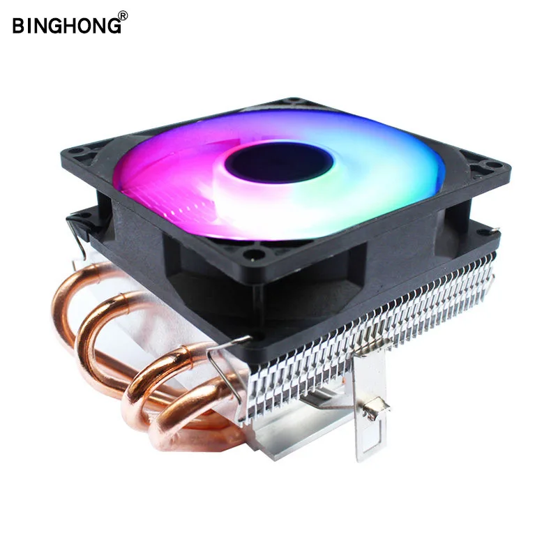 Кулер для процессора BINGHONG с 4 тепловыми трубками RGB радиатор охлаждения 775 1150 1151 1155