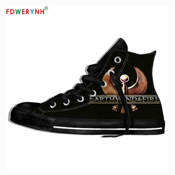 

Men's Casual Shoes High Top Canvas Shoes Earth Band Most Influential Metal Bands Of All Time Lightweight Breathable Shoes
