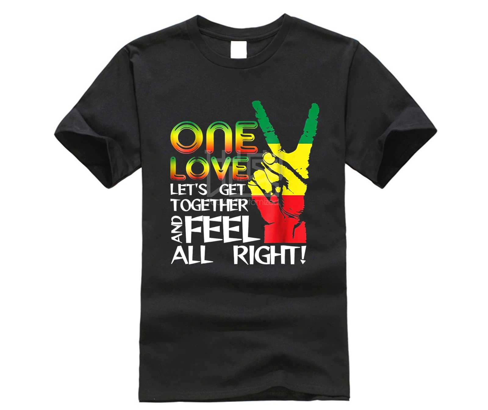 Брендовая мужская рубашка Jamaica One Love Reggae Карибская музыка Гордость Флаг Футболка |