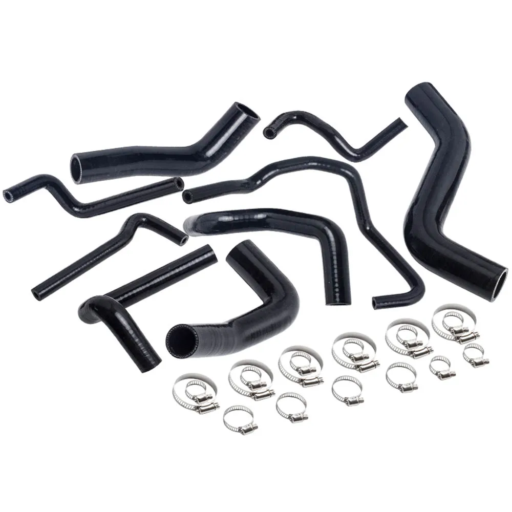 Black 9 Pcs Silicone Radiator Hose with Clamps for Mazda Roadstar Miata MX-5 | Автомобили и мотоциклы