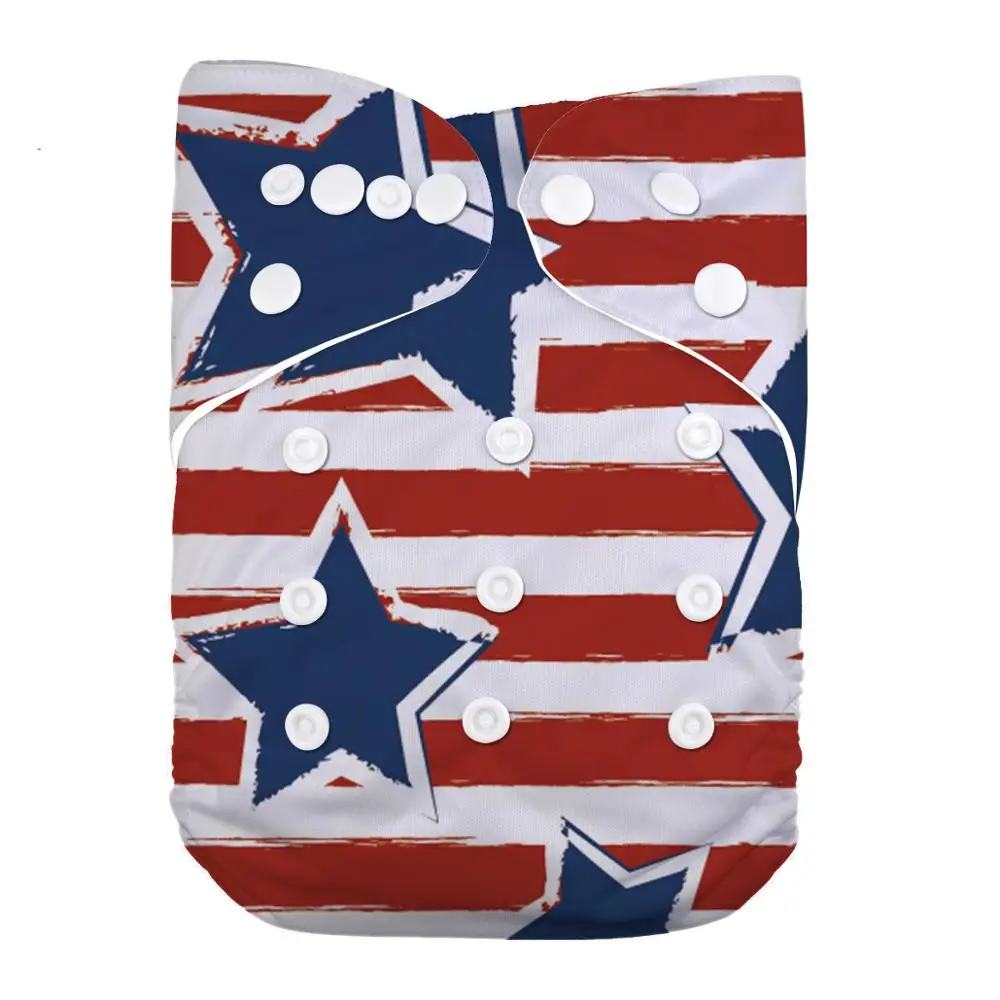 

Baby Reusable Cloth Diaper Nappy Adjustable Washable Fit For 3-15 Kg Waterproof Breathable Cover Cloth Diaper