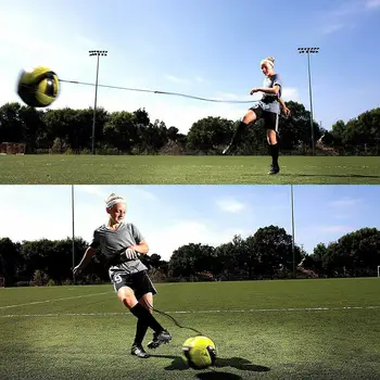

Adjustable Football Kick Trainer Soccer Kicker Training Aid Equipment Waist Belt