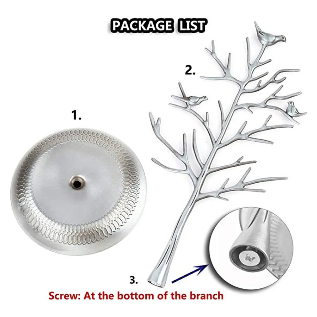 Well-strong Earring Clasp Necklace Bird Decoration Jewelry Tower Tree Three-layer Circular Earring