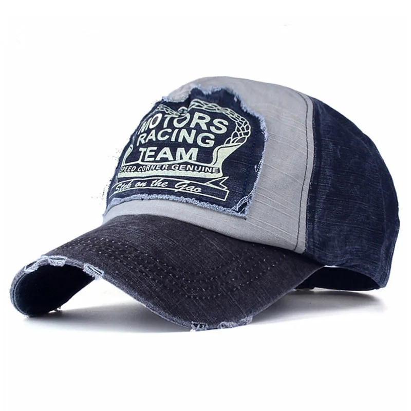 

Applique retro race car baseball cap outdoor hat WOMEN'S summer sun visor duckbill hat men's sun hat