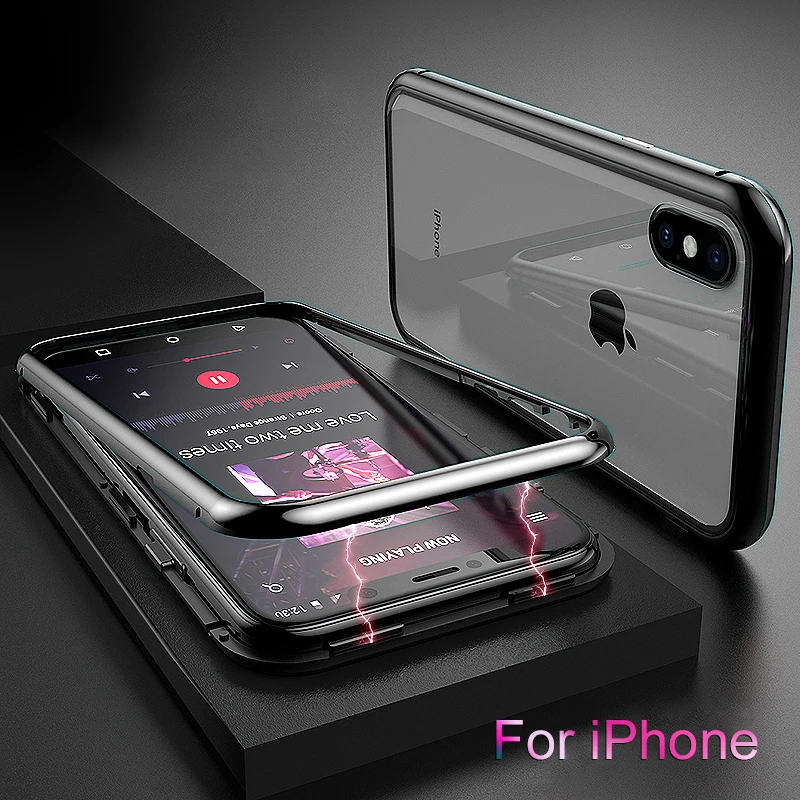Магнитный чехол для iPhone 11 Pro 10 XS Max Адсорбция флип-чехол для lphone ip X S R 11Max 10S SX XMax защитный чехол Funda