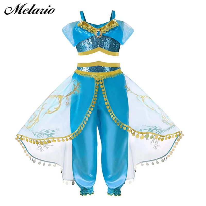 

Melario Cute Girls Dress Up Costumes Children Halloween Belly Dance Dresses Indian Princess Cosplay Costume Thanksgiving Outfits