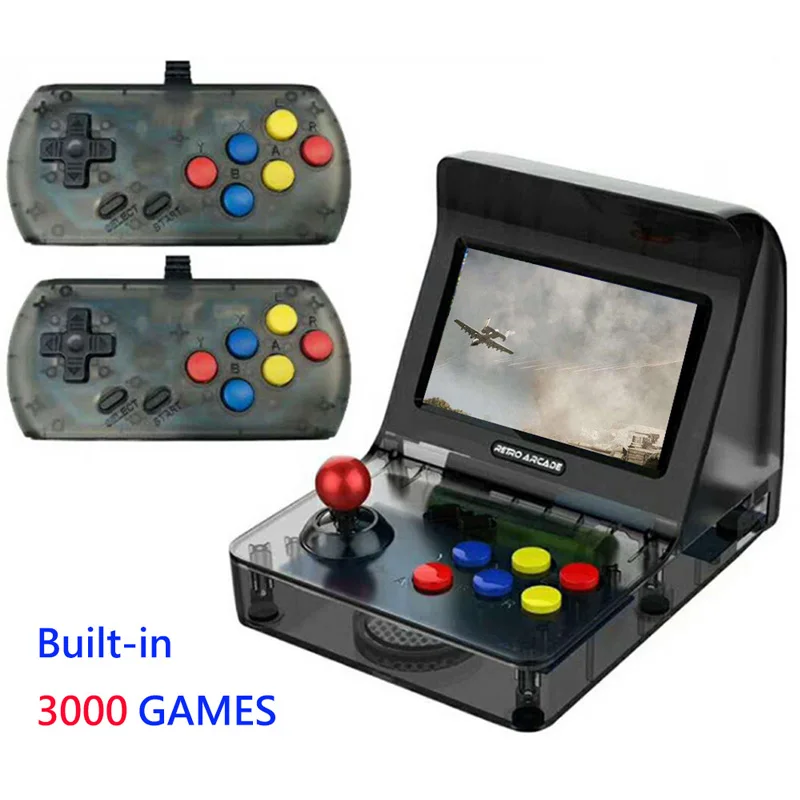  Newest Portable Retro Mini Handheld Game Console 4.3 Inch 64bit 3000 Video Games classical Family G