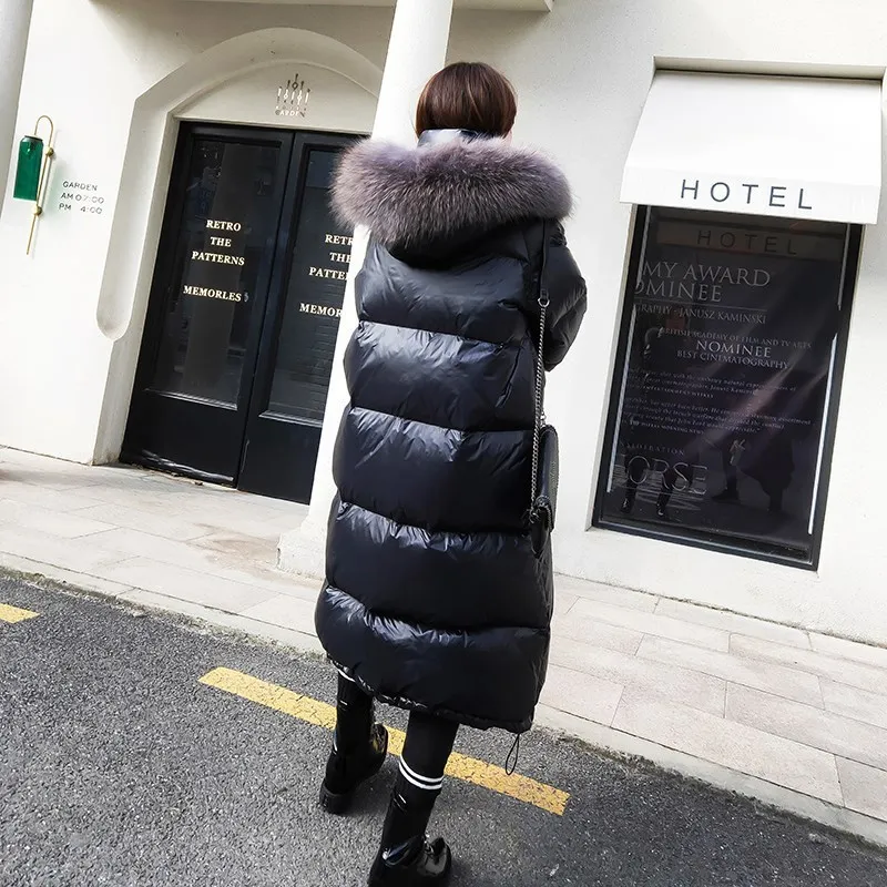 Puffer with real fur hood Outlet