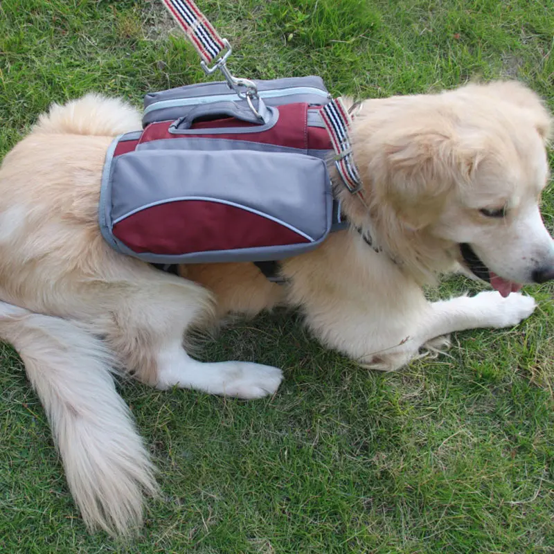 Открытый Собака седло рюкзак многофункциональный переноски сумки для пеших прогулок обучение E2S