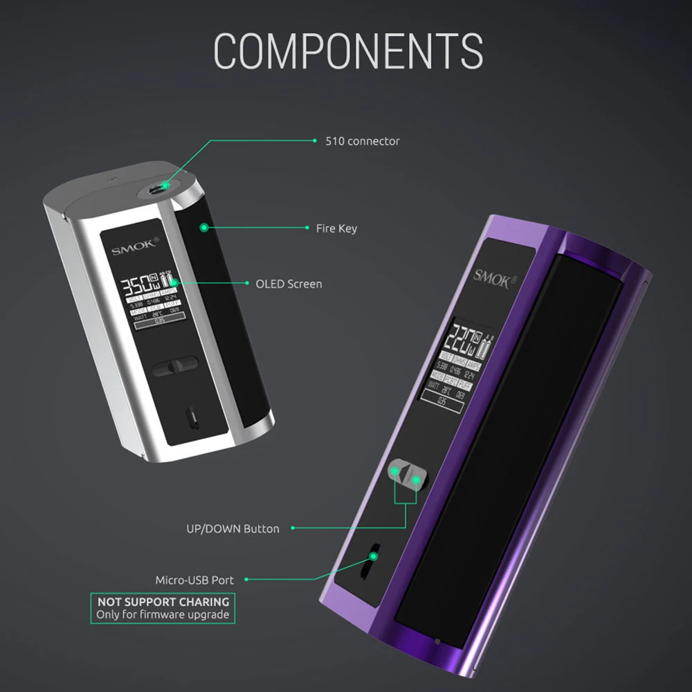 Электронная сигарета vape SMOK GX2/4 TC Box MOD 200 Вт/350 Вт электронная и испаритель TF Vape tank| |