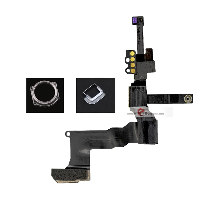 For 5S Высокое качество фронтальная камера кольцо держатель для iPhone 5 5S 5C 6S 6 Plus фронтальная камера объектив правый датчик приближения гибкий кабель - Цвет: For 5S