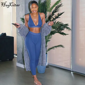 Top corto sin mangas con cuello en V para mujer