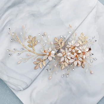 Miallo Bridal Hair Accessories Wedding Hair Clips for Women Party Pearl Crystal Jewelry Bride Headpiece Prom Bridesmaid Gift 4