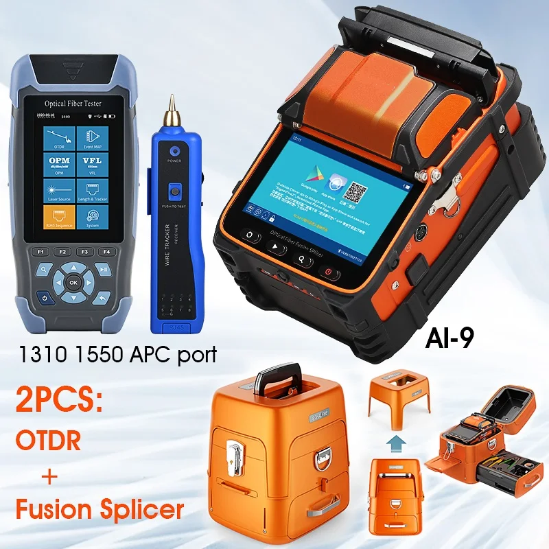 SignalfireAI9FTTHFiberOpticSplicingMachineOpticalFiberFusion