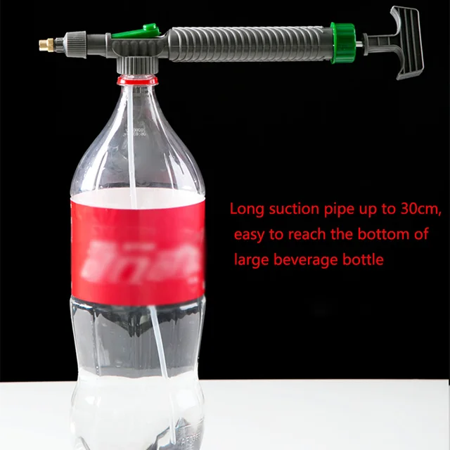 High Pressure Air Pump Manual Sprayer Adjustable Drink Bottle Spray Head Nozzle Garden Watering Tool Sprayer Agriculture Tools 1