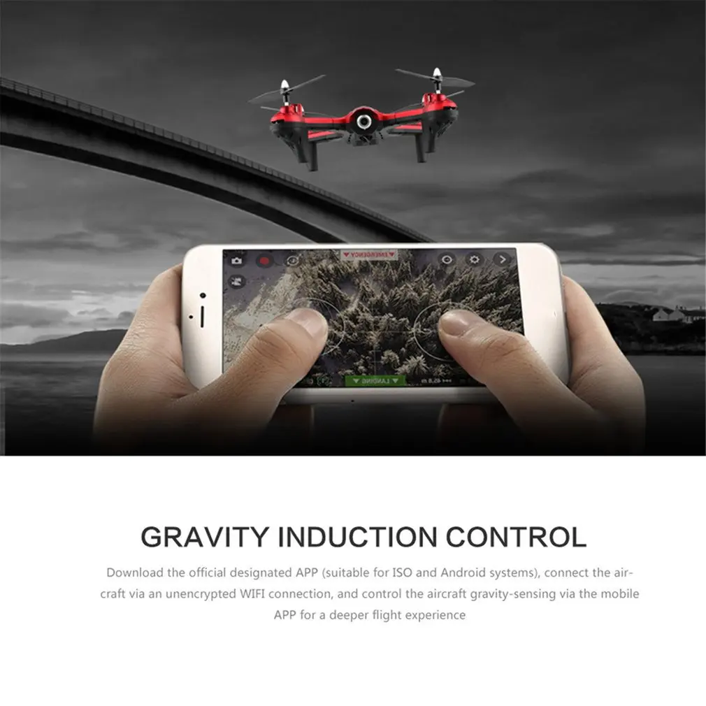 В режиме реального времени Безголовый 3D флипс Utoghter U9 умный селфи FPV складной RC Квадрокоптер с камерой