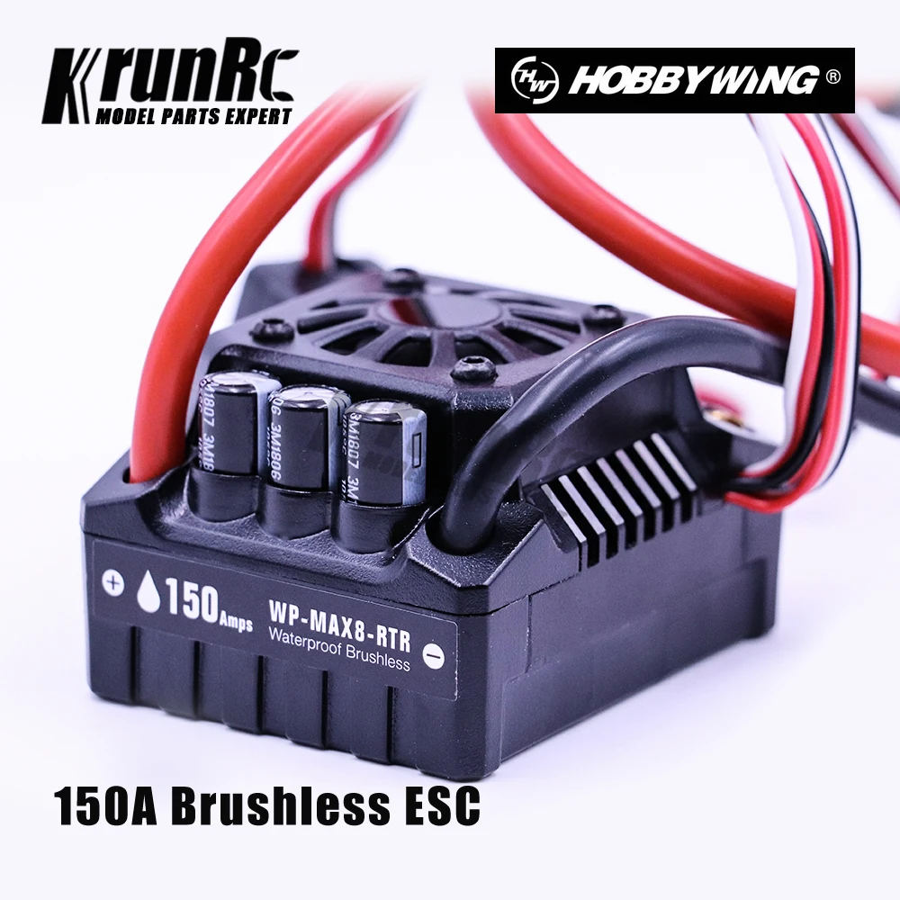 

WP- Max8-RTR 150A Waterproof Brushless ESC TRX PLUG For RC 1/8 Traxxas E-REVO Traxxas Summit HPI Savage Thunder Tiger