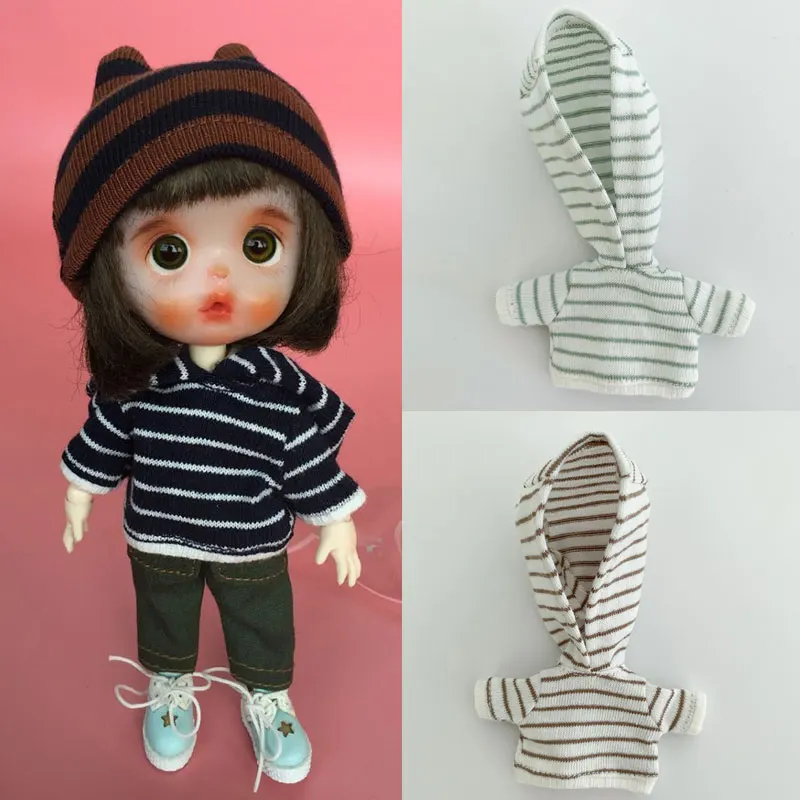 Ob11 детская одежда BJD GSC Обычная кукольная одежда яйцо круглый Molly PD9 с капюшоном с длинным рукавом вязаная кукла аксессуары
