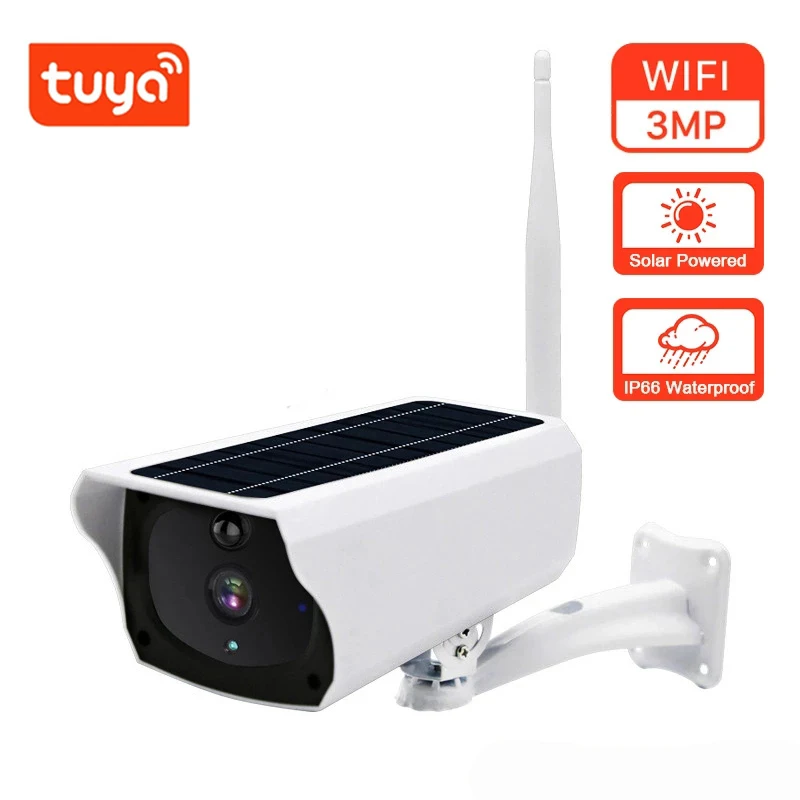 IP-камера HONTUSEC TUYA на солнечной батарее 2 МП WiFi | Безопасность и защита