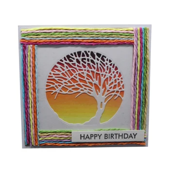 

Circle Metal Cutting Dies Big Tree Cut Die Plant Background Mold Scrapbook Embossing Craft Knife Mould Stencil Stamps and Dies