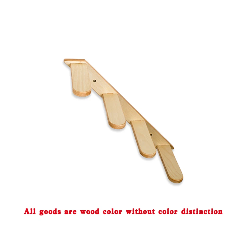 Кошка деревянная стена Водонепроницаемая Березовая игрушечная лестница длиной 60 см - Цвет: raise right to left