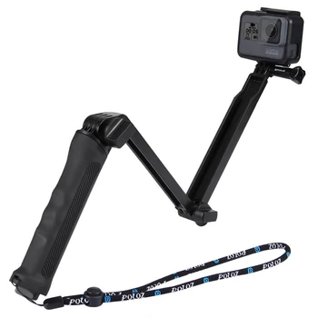 

Selfie Stick Multifunctional Extendable Folding Handheld Camera Bracket Holder Monopod With Mini Detachable Tripod For GoPro