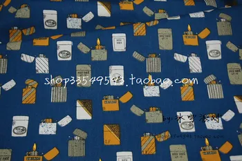 

140*100cm cotton Sewing Fabric DIY Retro lighter Handmade Material Hometextile Patchwork Craft Bedding Home