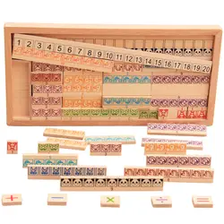 Детские деревянные цифровые игрушки арифметическое дополнение вычитание Мультипликация арифметический бар Математика ранее обучение