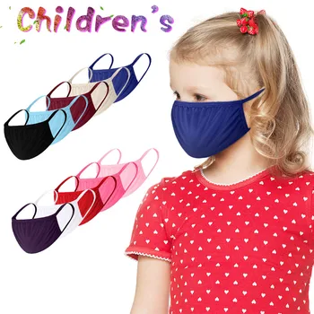 

Baby Kids Solid Color Breathable Filter Safet Protect Thin Type Mask 10PCS Mouth Cover Face Shield Mondmaskers Breathable masque