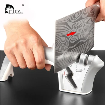 

Knife Sharpener 4 in 1 Diamond Coated&Fine Rod Knife Shears and Scissors Sharpening Stainless Steel Blades Kitchen Accessories