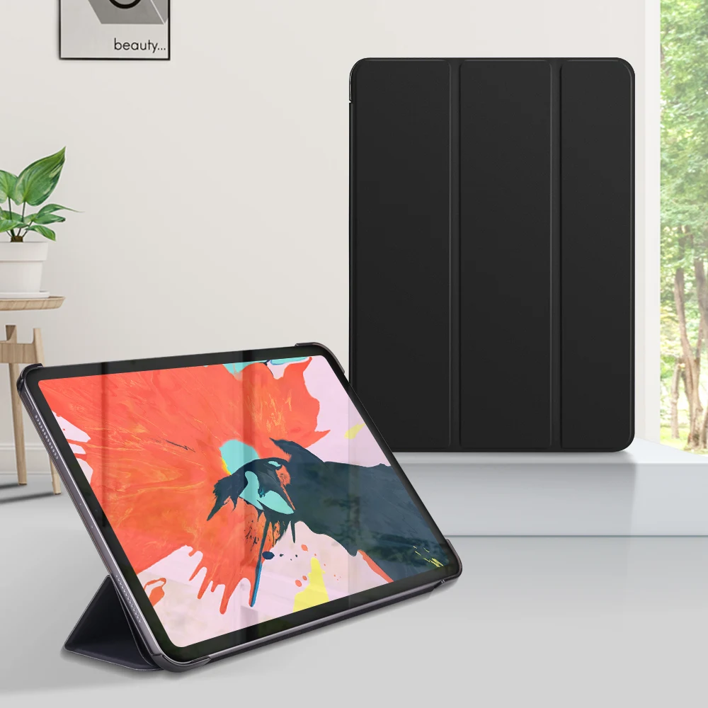 Черный Ультра-Тонкий Магнитный смарт-чехол для iPad Pro 1" для A80/A2013/A1934/a1989 чехол Автоматический Режим сна/Пробуждение Магнитный - Цвет: Черный