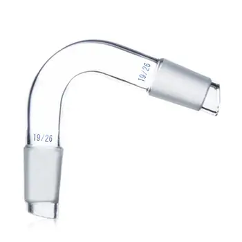 

19/26 Glass Bend Adapter,Distillation Tube 75 Degree Bend,Laboratory Glassware