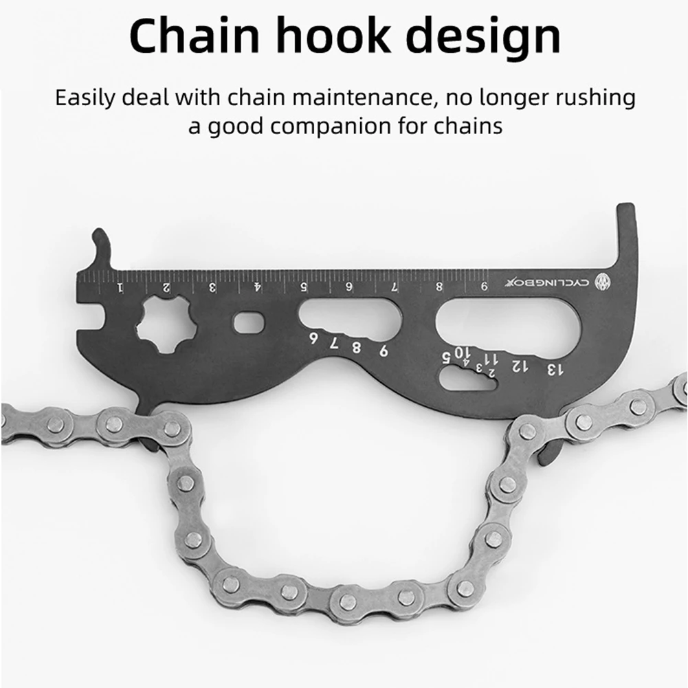 thumbnail image 2 of Bike Chain Wear Indicator - Aluminum Alloy Chain Checker Tool For Bicycle Maintenance 2 of 12