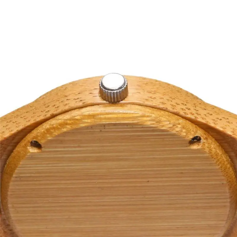 Роскошные Мужские Женские бамбуковые деревянные часы кварцевые кожаные модные наручные часы