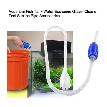 

2020 New Aquarium Fish Tank Vacuum Water Changer Siphon Pump Filter Tube Gravel Cleaning Tool Suction Pipe Aquarium Accessories