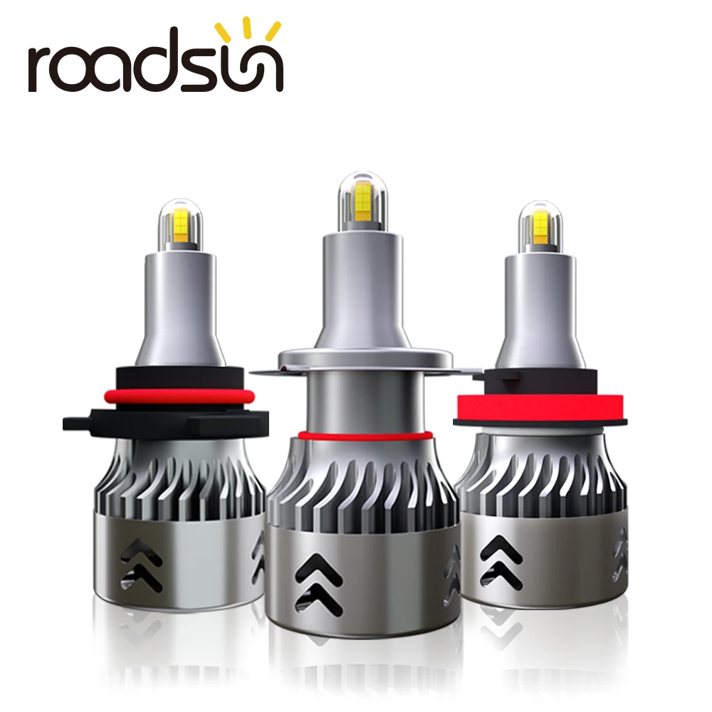 Roadsun 8 сторон 14000LM H8 H11 противотуманные фары H7 светодиодные фары H1 H3 HB4 9005 CSP чип лампы Автомобильные фары 6000k светодиодные фонари для авто 12 В