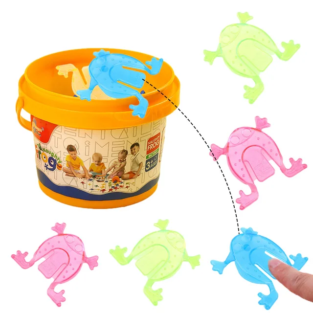 50/20/10Pcs Jumping Frogs Toys Mini Transparent Plastic Children Finger Action Training Toy Birthday Party Favors Little Gifts 1