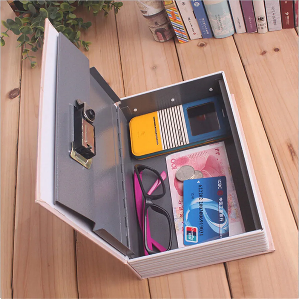 Security Hidden Book Box Storage Safe Deposit Piggy Bank Secret for Money Cash Jewellery Locker | Дом и сад