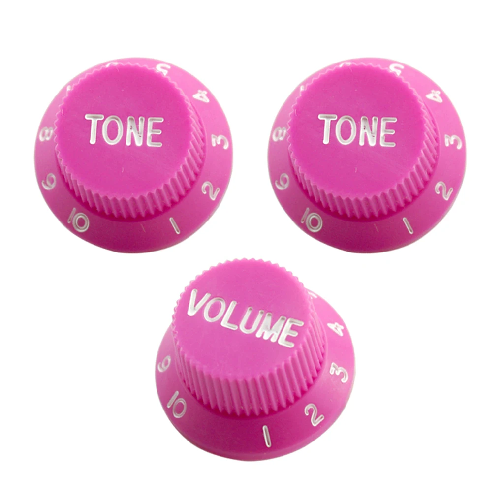 3pcs Bell Style Guitar Speed Knobs 1 Volume&2 Tone for Fender ST SQ Style Guitar Parts