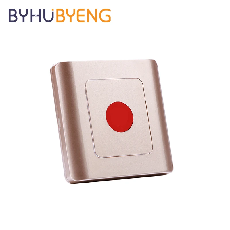 

BYHUBYENG Wireless Calling Buttons Alarm System Sos Emergency Buzzer Atencion Al Cliente Beeper Botones Grandes Aide Soignante