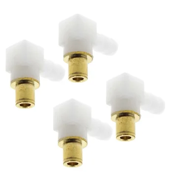 

4PCS Carburetor Fuel Fitting Elbow Connector Hose For 692317 493496 494451 Plastic Fuel Line Nipple For 1/4" Line