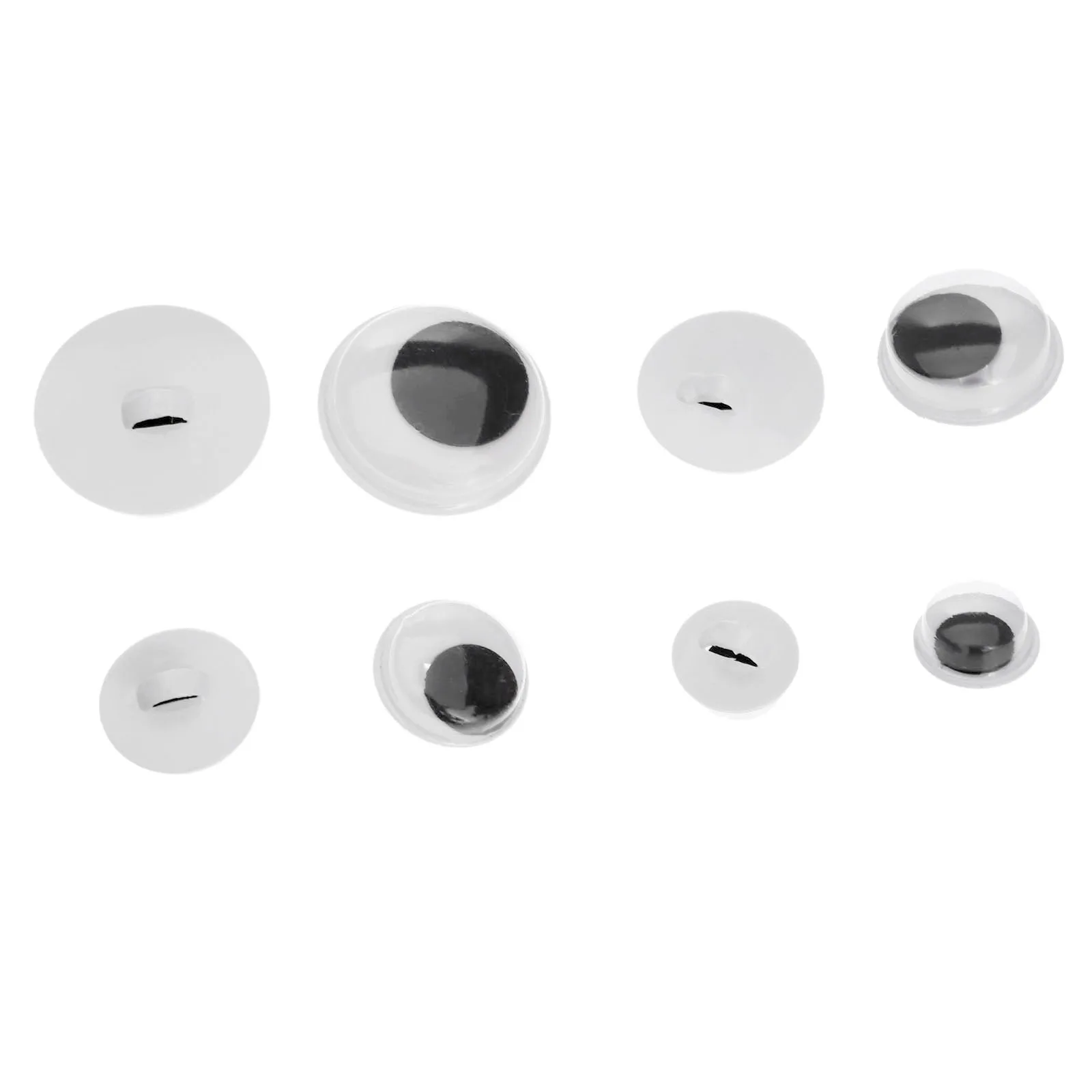 100pcs Sew On Wiggle Wobbly Googly Doll Toy Toy Animal Eyes Sewing Scrapbook Craft Trimmings 8/10/12/15mm