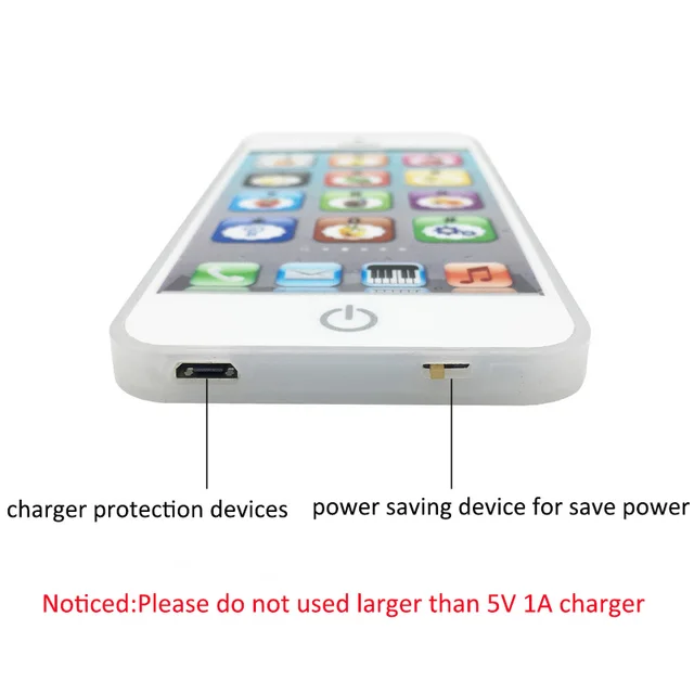 English Music Cellphone Toys with LED Baby Kids Early Educational Mobile Phone Glowing Learning Toy Chirstams Gift for Children 2