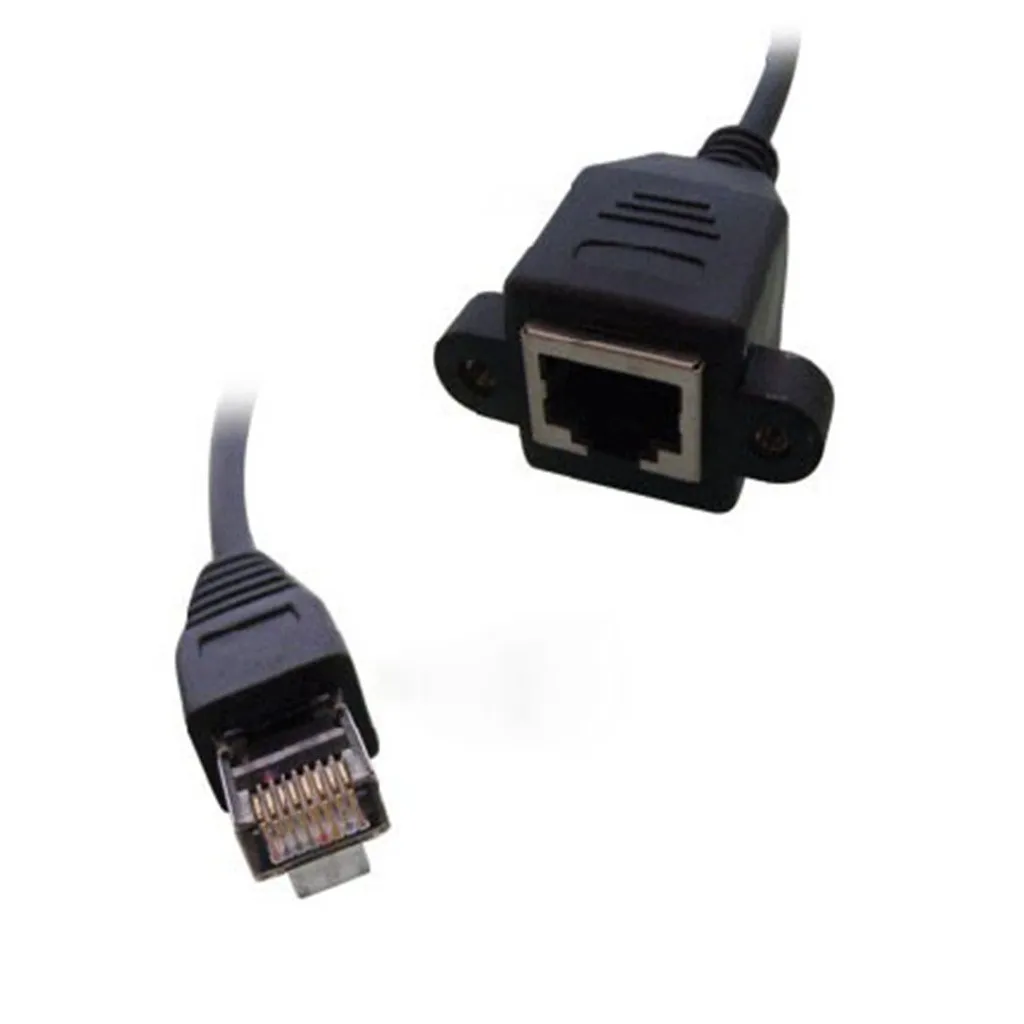 Ouhaobin 60 см RJ45 кабель папа мама винт Панель Крепление Ethernet LAN Сетевой