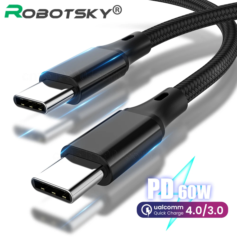 3A PD 60W Super Fast Charge Cable Type C to for Samsung Huawei Xiaomi One Plus Charging Wire Data 1/1.5/2m | Мобильные телефоны и