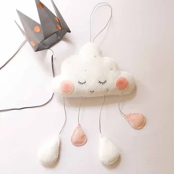

Nordic Style Felt Cloud With Face Kids Room Decoration Cloud Scandinavian Style Children Room Decor Nordic Decoration For Room